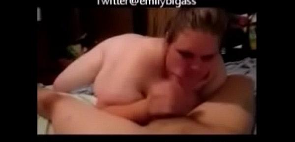  Chubby Fat Bitch Gives Amazing Spit Wet Handjob While Naked